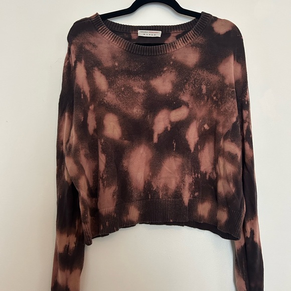 Sweaters - Tie-Dye Cropped Sweater